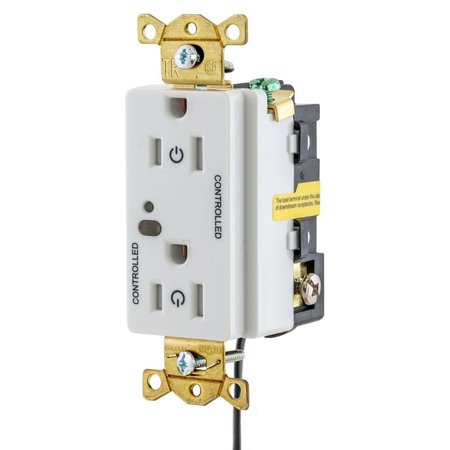 HUBBELL WIRING DEVICE-KELLEMS Automatic Receptacle Control HBL5262LC2W HBL5262LC2W